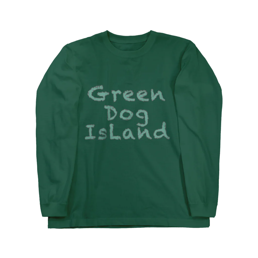 グデリ帝国SHOPのGREEN　DOG　ISLAND　GOODS Long Sleeve T-Shirt