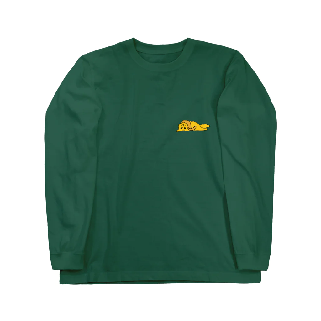 GYOGA猫の仰臥猫カラー（改） Long Sleeve T-Shirt