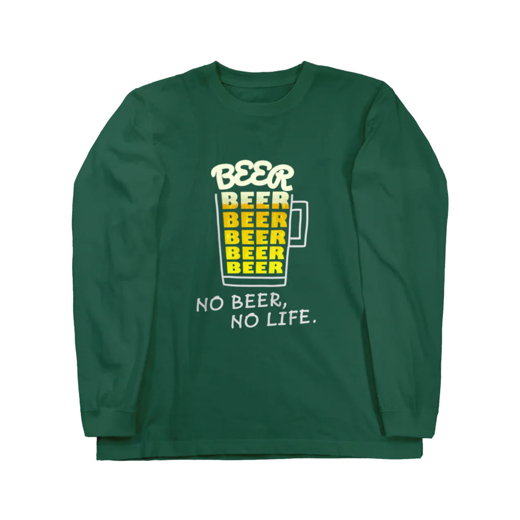 すとろべりーガムFactoryのNO BEER, NO LIFE. ロングスリーブTシャツ