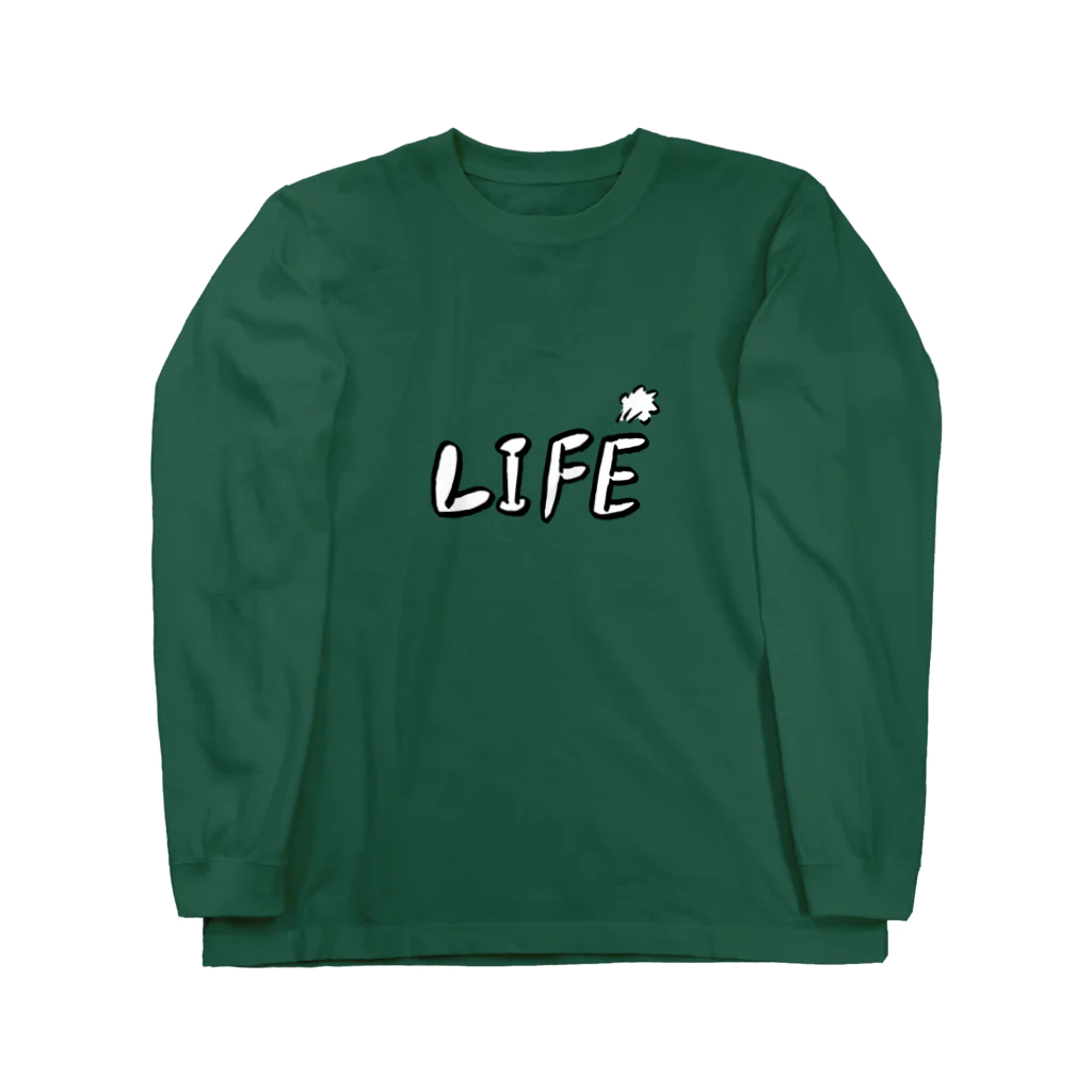 inakaworksのLIFE ロングスリーブTシャツ