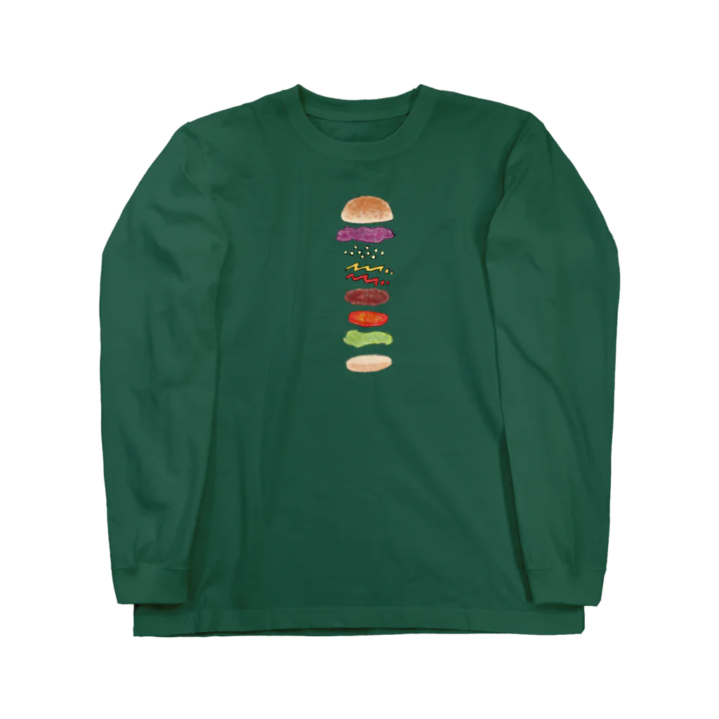 気ままに創作　よろず堂のハンバーガー Long Sleeve T-Shirt