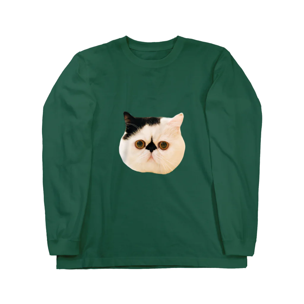 うちの猫はボムといいますのはじめまして、僕はボム、猫です。 Long Sleeve T-Shirt