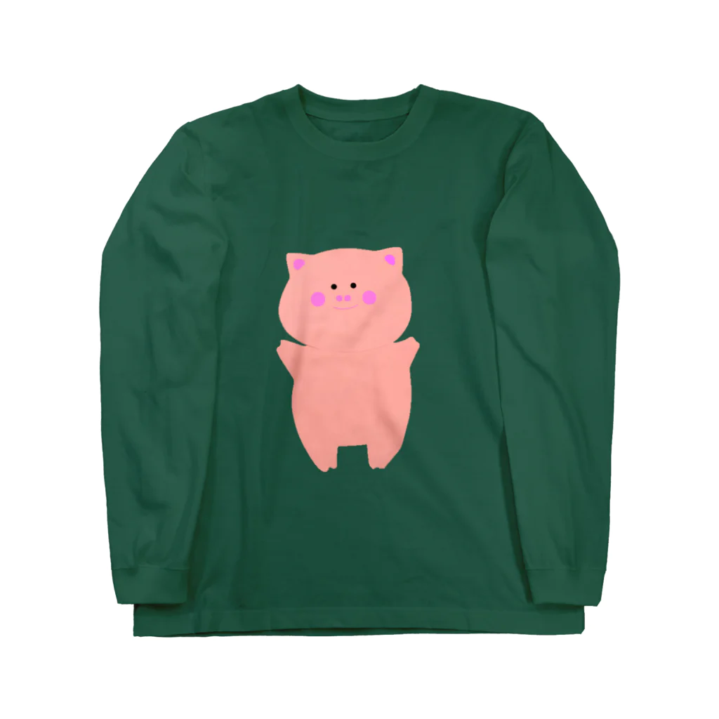 GRKSのゆるぶた Long Sleeve T-Shirt