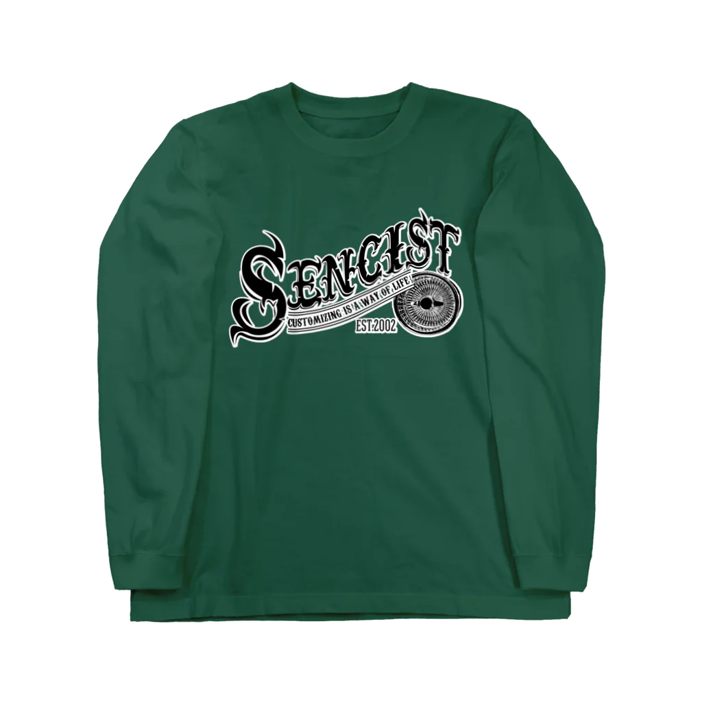 SencistWorks-ｾﾝｼｽﾄﾜｧｸｽ-のLOWSTYLE （白バック：濃色） ロングスリーブTシャツ