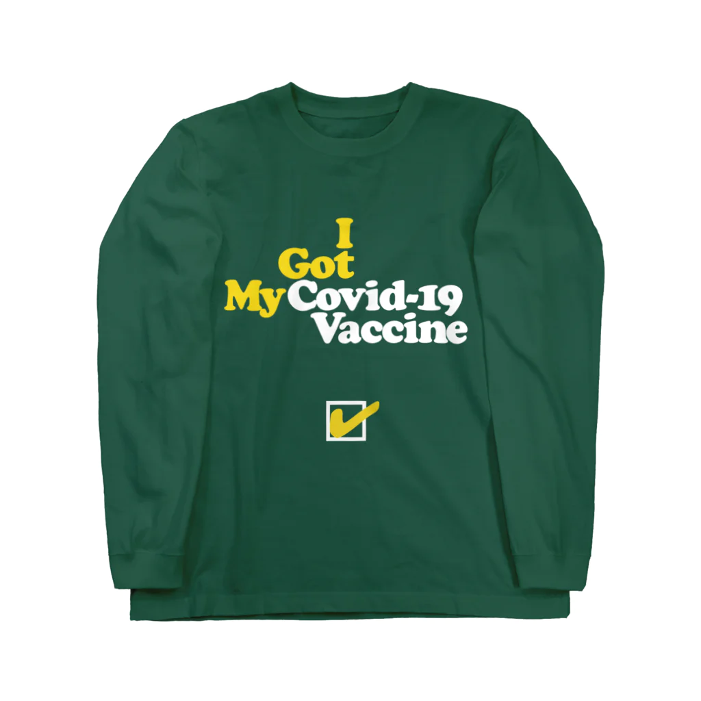 SadVacation（ワクチン接種済み）の"I Got My Covid-19 Vaccine" ワクチン接種済み ロングスリーブTシャツ