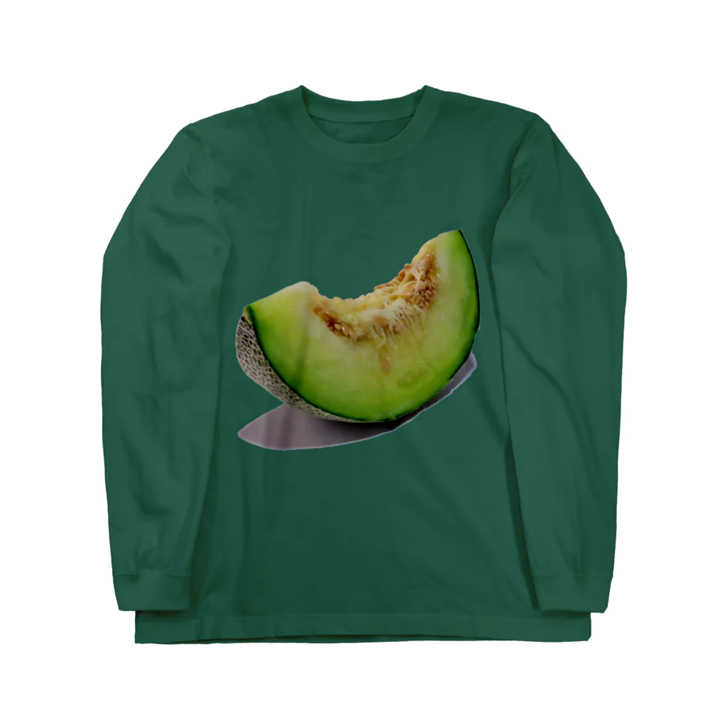 でおきしりぼ子の実験室のMELON-Ready to eat. ロングスリーブTシャツ