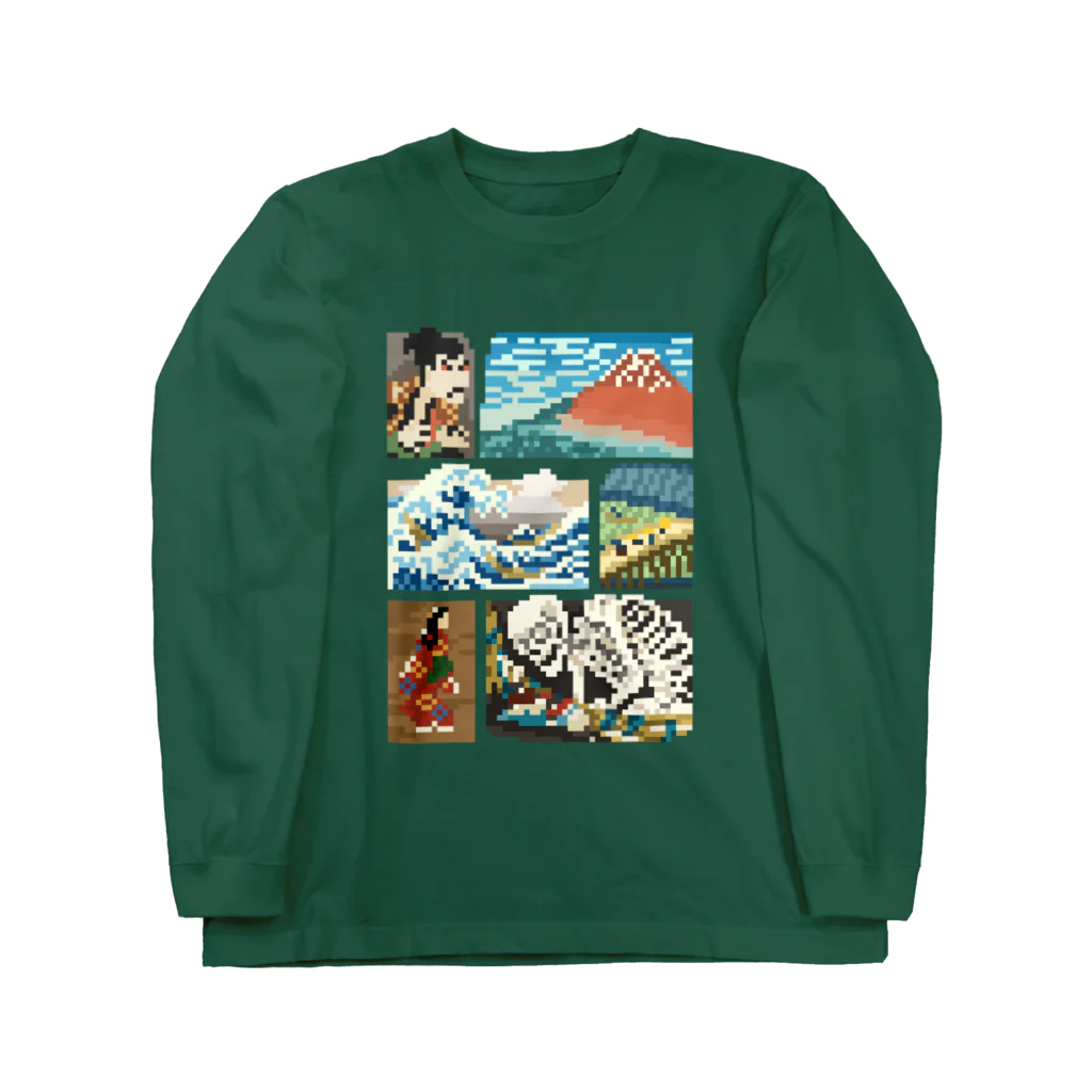 すとろべりーガムFactoryのドット浮世絵 ロングスリーブTシャツ