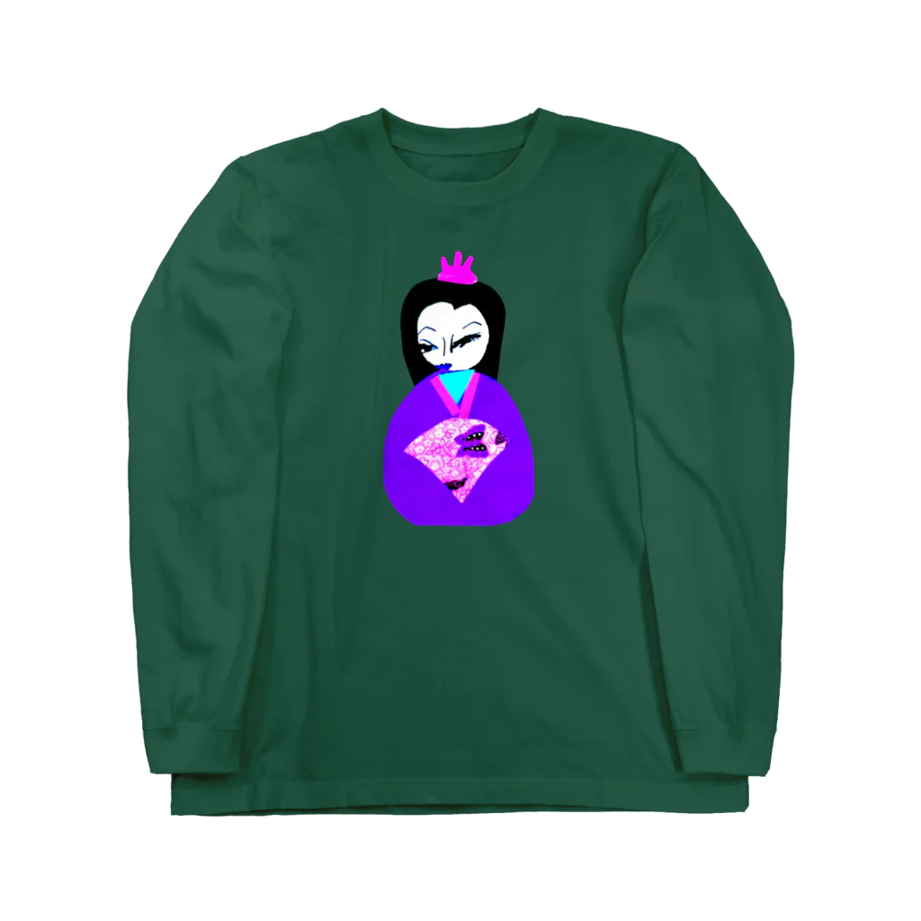 ちびもりの紫姫💜 ロングスリーブTシャツ