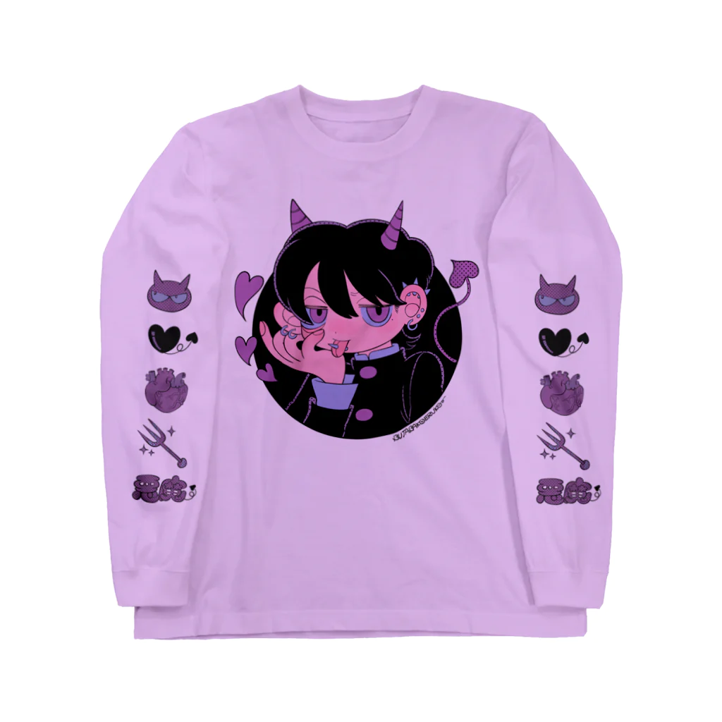 豚箱のゲロ可愛い悪魔くん(ドットカラー) 2023年美少年展 Long Sleeve T-Shirt