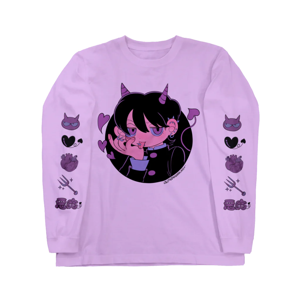 豚箱のゲロ可愛い悪魔くん(カラー)2023年美少年展 Long Sleeve T-Shirt