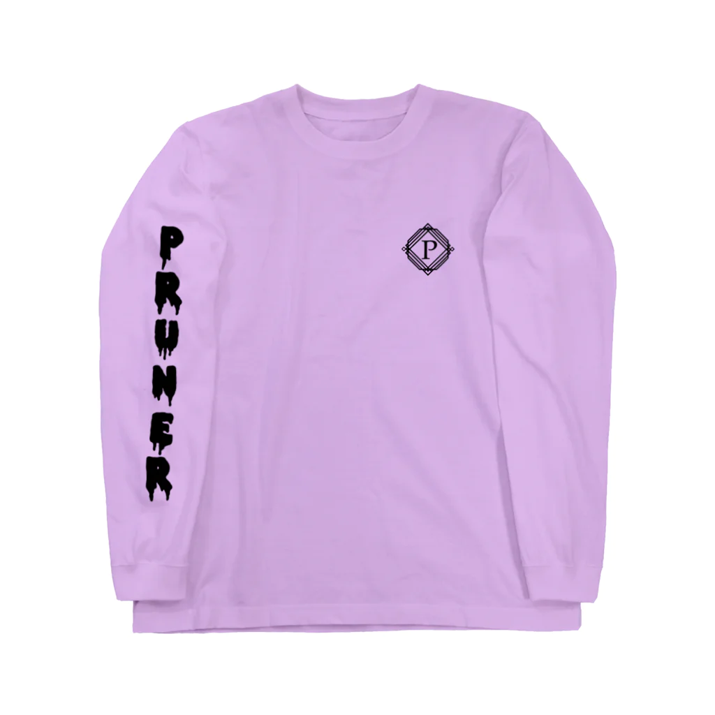 PRUNERの【PRUNER】ワンポイントロゴ 片腕プリント ロングTシャツ Long Sleeve T-Shirt