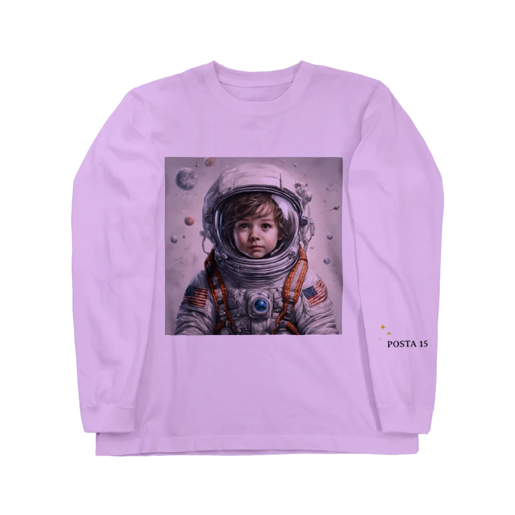 POSTA15の宇宙冒険隊 ロングスリーブTシャツ