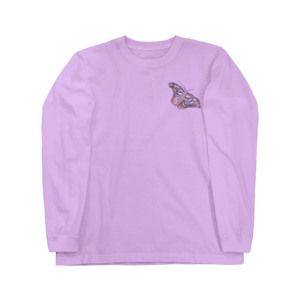 おそうの生き物雑貨のアサギマダラ Long Sleeve T-Shirt