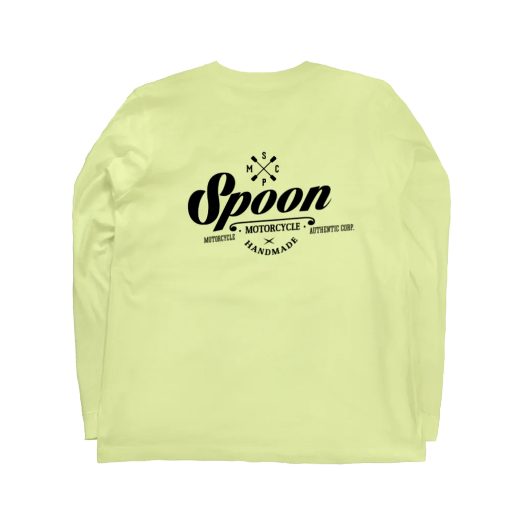 spoonmotorcycleのspoon1 ロングスリーブTシャツの裏面