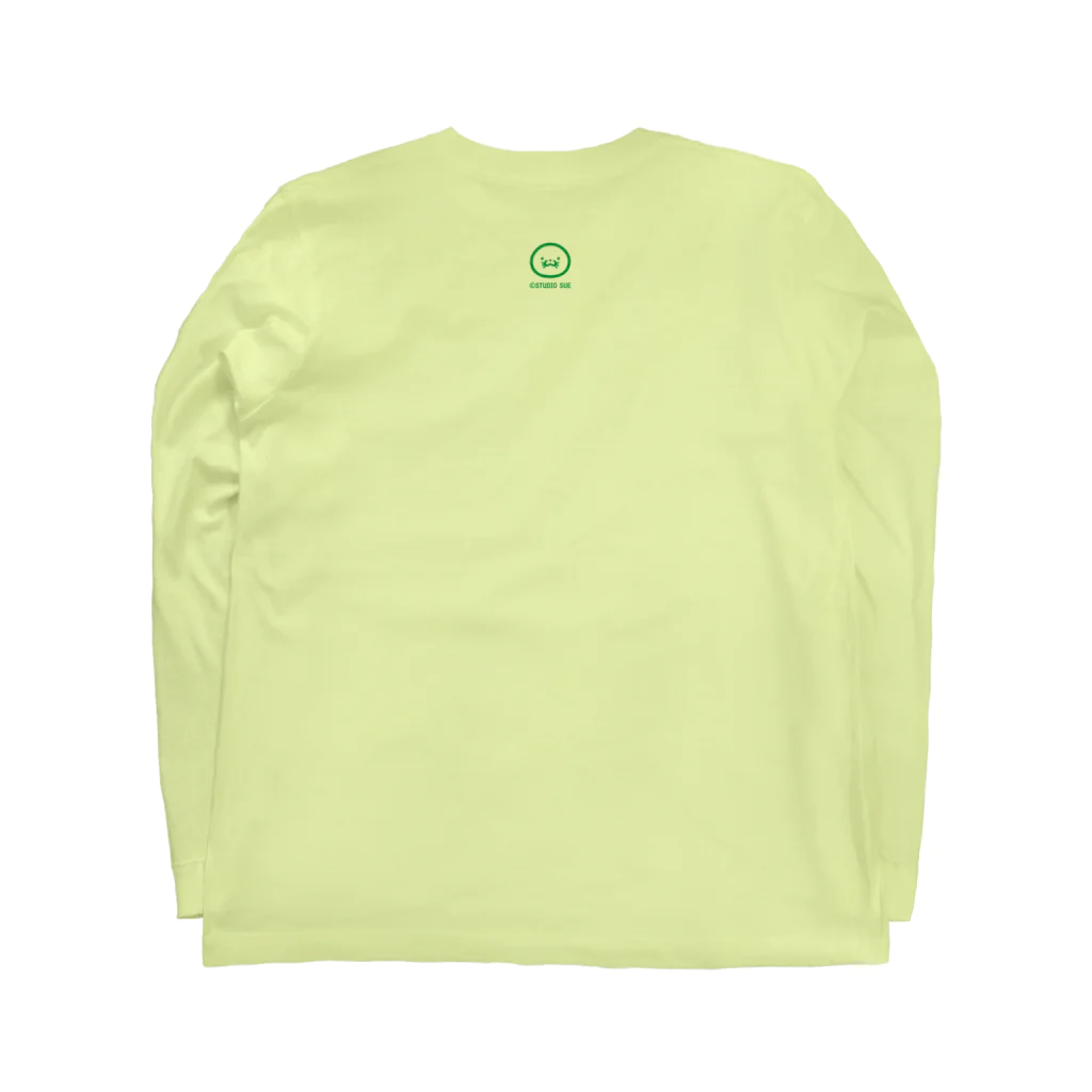 あざらしはうすのスーパーあざらしロゴ（昭和風味） Long Sleeve T-Shirt :back