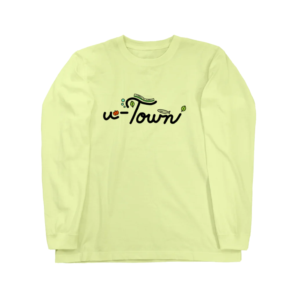 CHIYONの【カラフルver.】u-Town(ユーターン)ロゴ ロングスリーブTシャツ