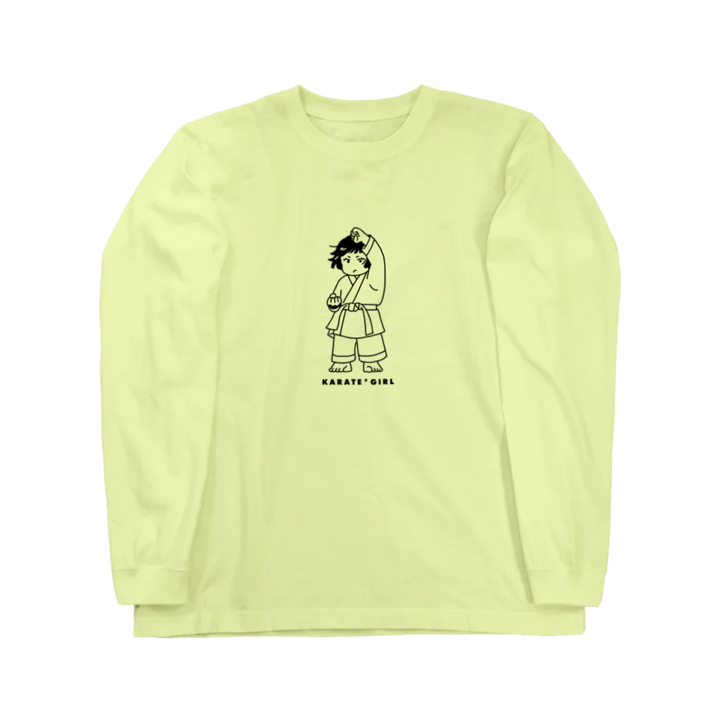 徳宮なっつのKARATE GIRL_透明 ロングスリーブTシャツ