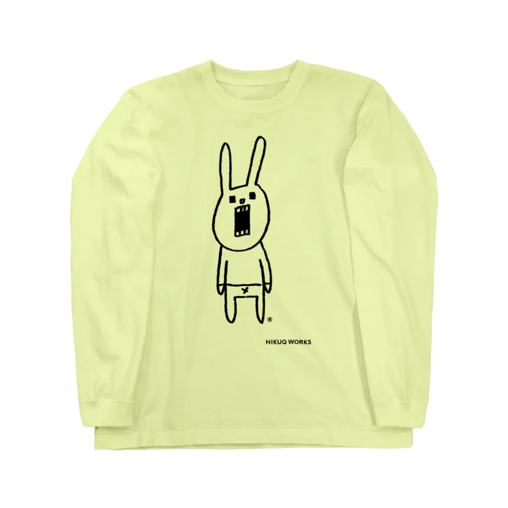 ウサギのウー by NIKUQ WORKSのウサギのウーのシンプルさん Long Sleeve T-Shirt