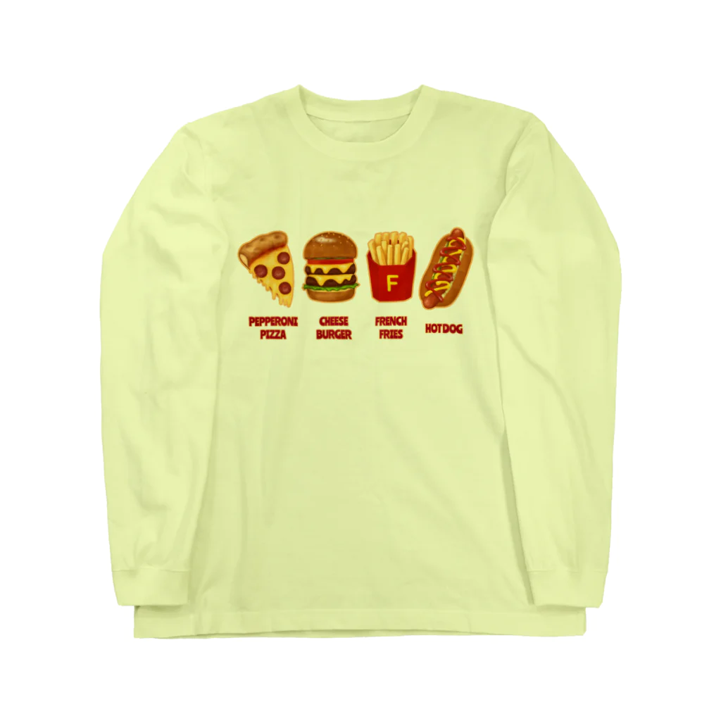 すとろべりーガムFactoryのジャンクフード コンボ Long Sleeve T-Shirt