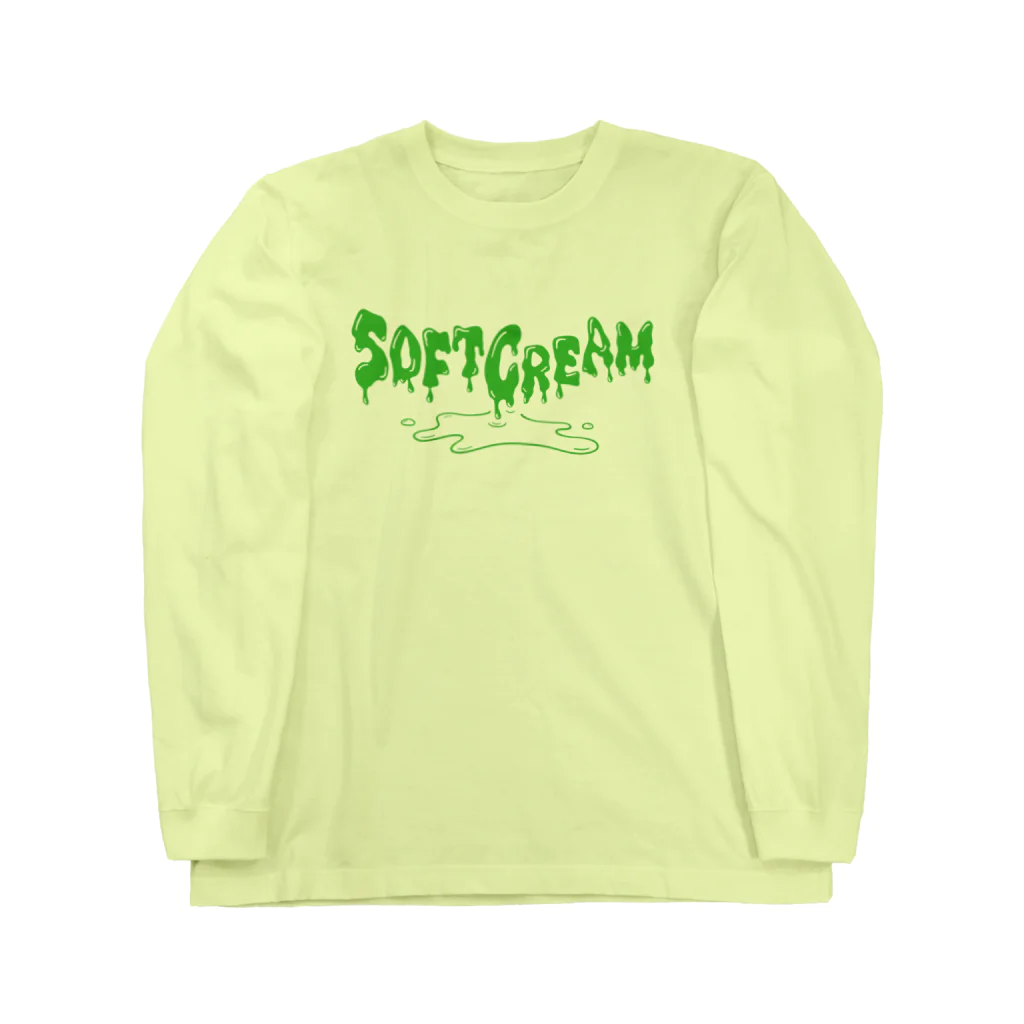 LONESOME TYPE ススのSOFT CREAM（SLIME） ロングスリーブTシャツ