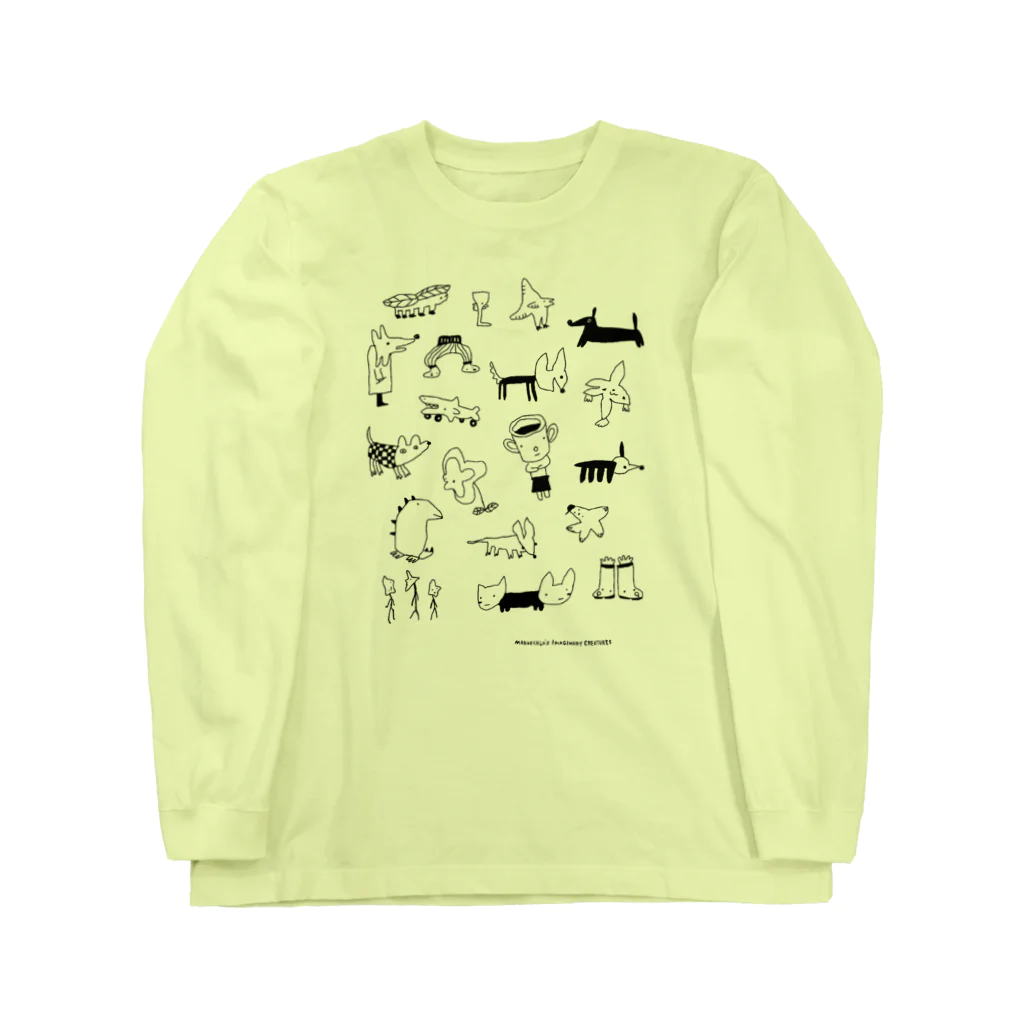 まるえくろのまるえくろの空想生物 ロングスリーブTシャツ