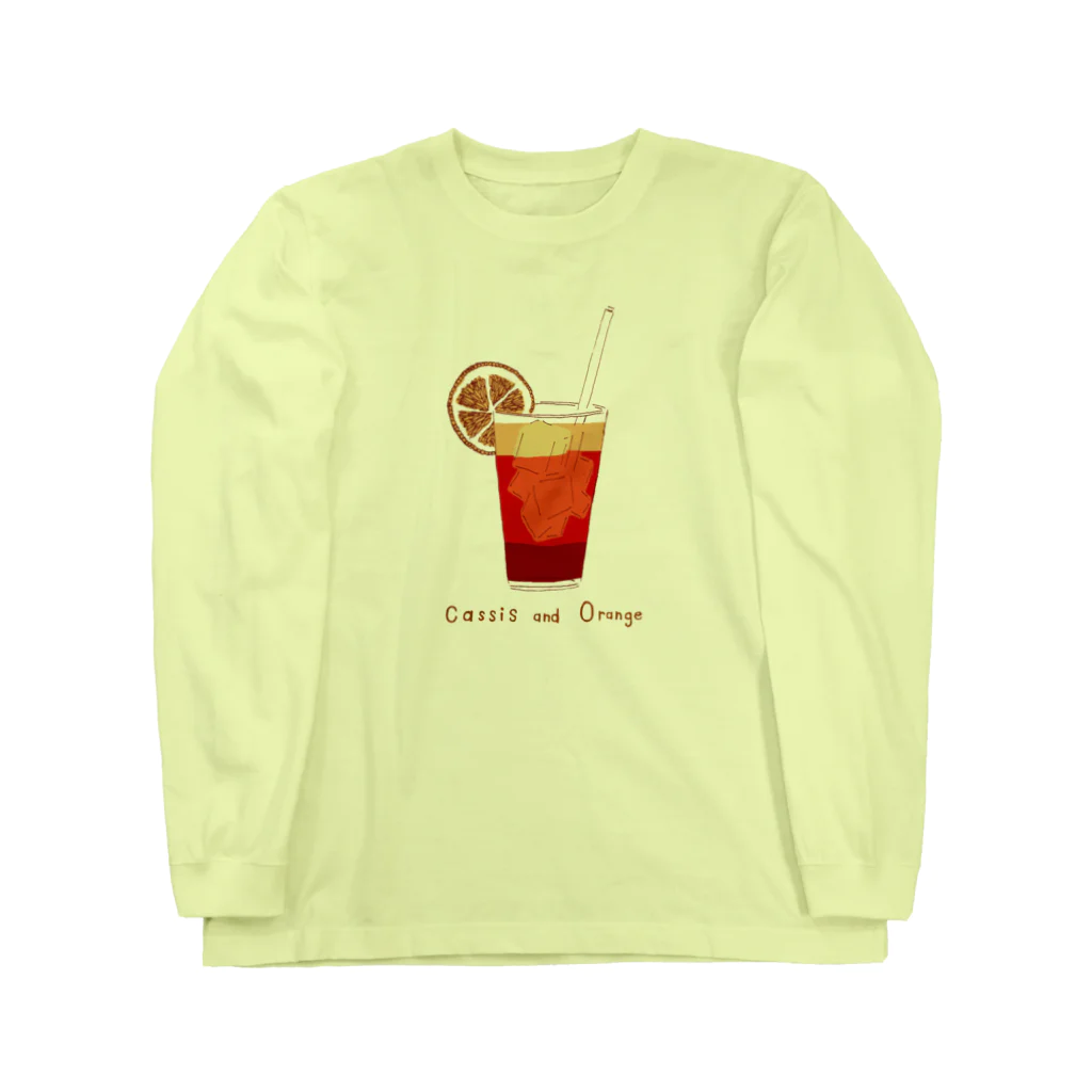 NIKORASU GOのカクテルデザイン「カシスオレンジ」 Long Sleeve T-Shirt