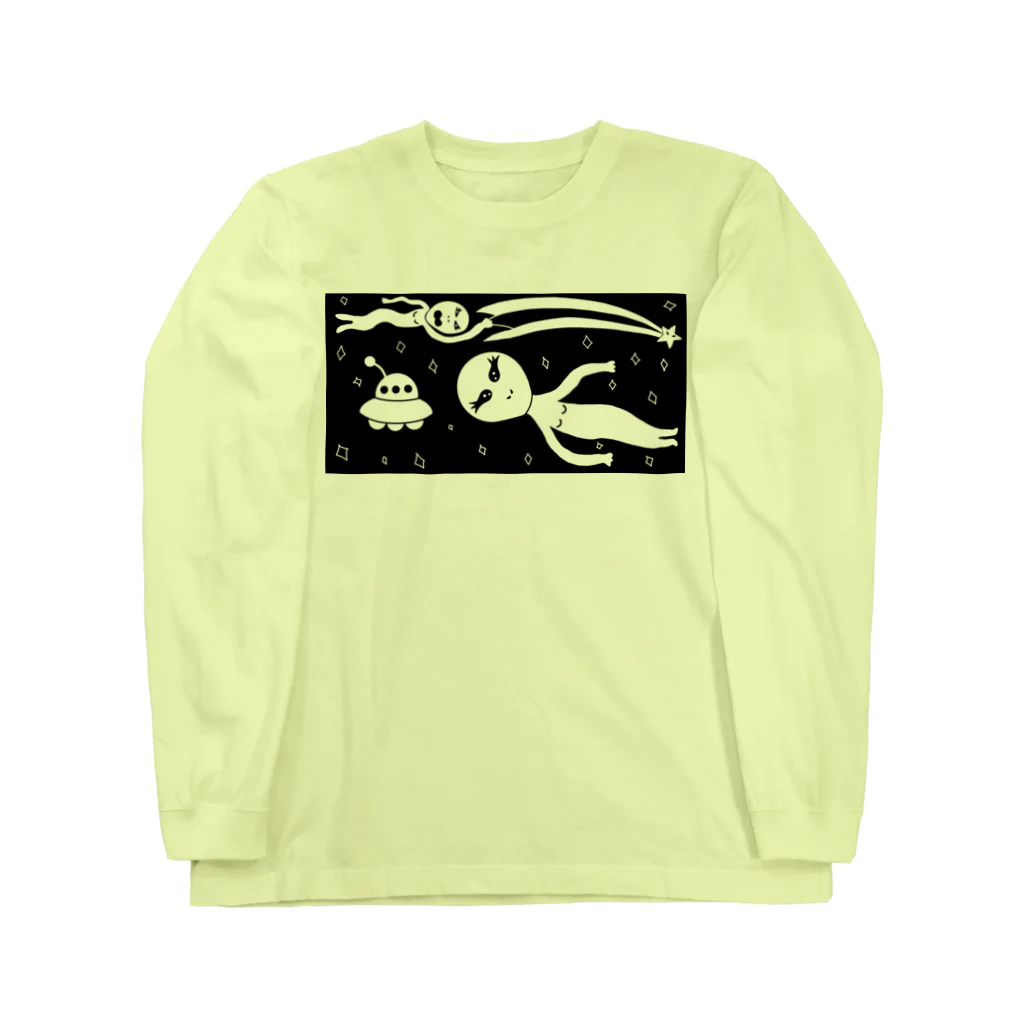 CHOSANAの好きな色に染めて 漂う宇宙人 Long Sleeve T-Shirt