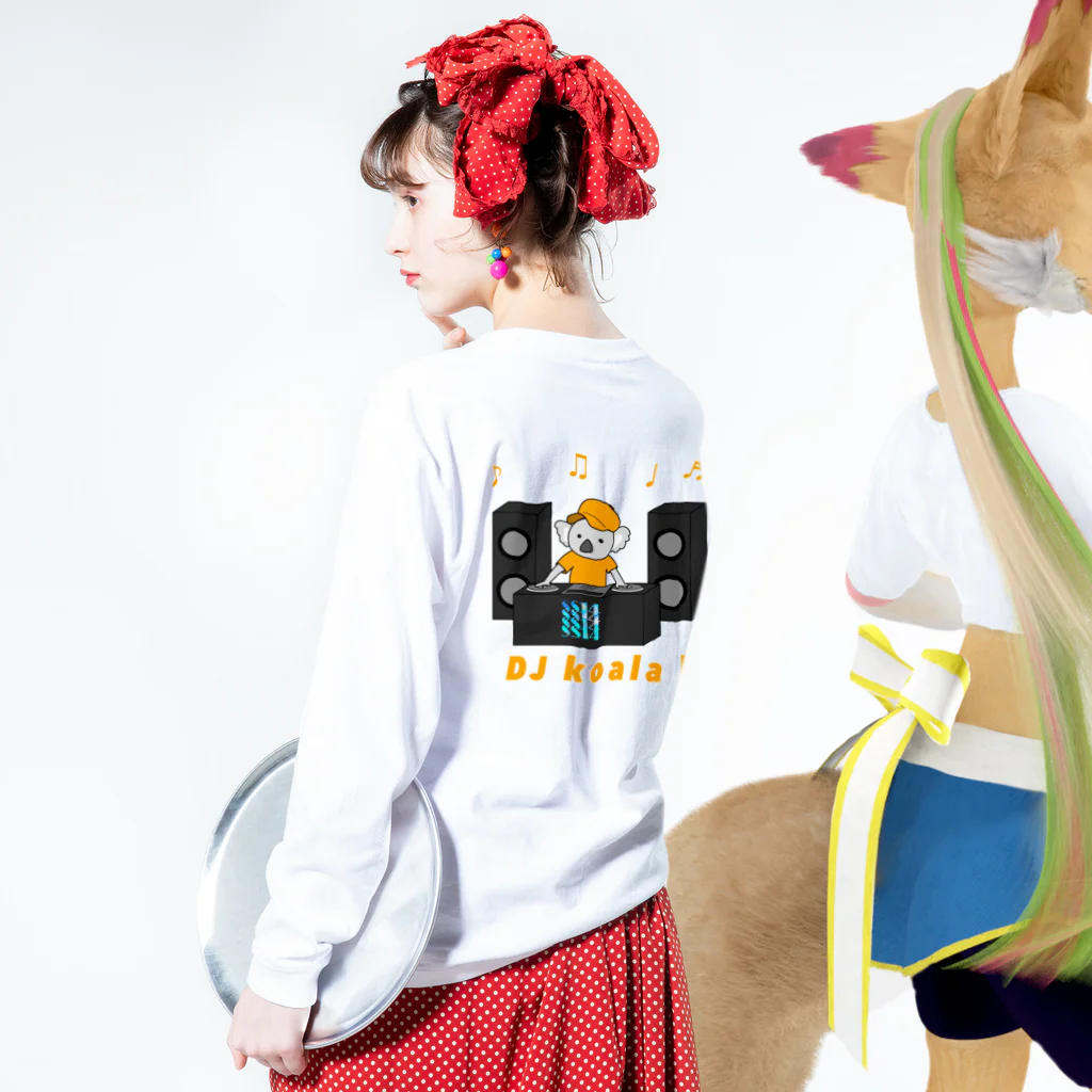 SS14 ProjectのDJコアラ (ロゴver) ロングスリーブTシャツの着用イメージ(裏面・袖部分)