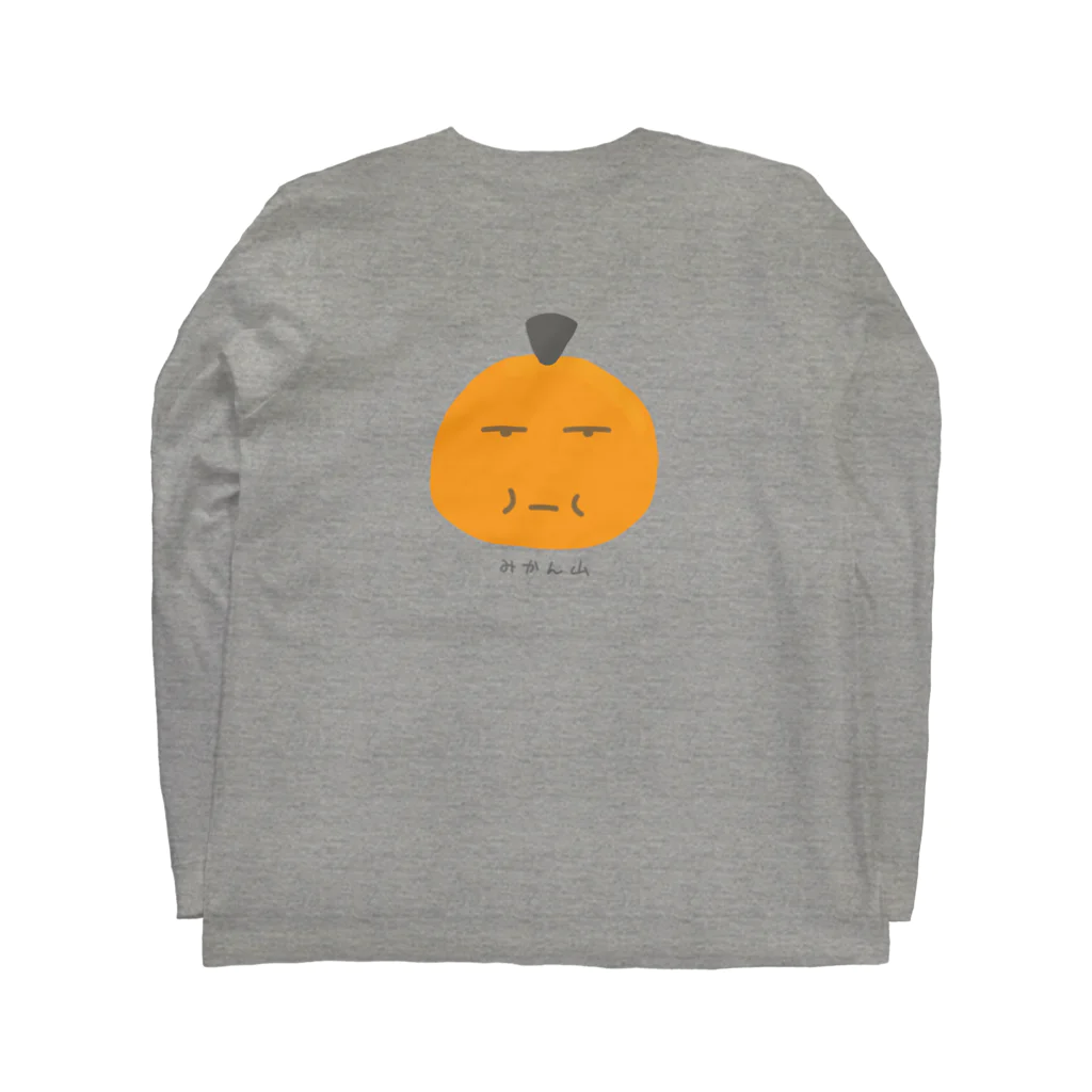 いよかん shopのみかん山 Long Sleeve T-Shirt :back