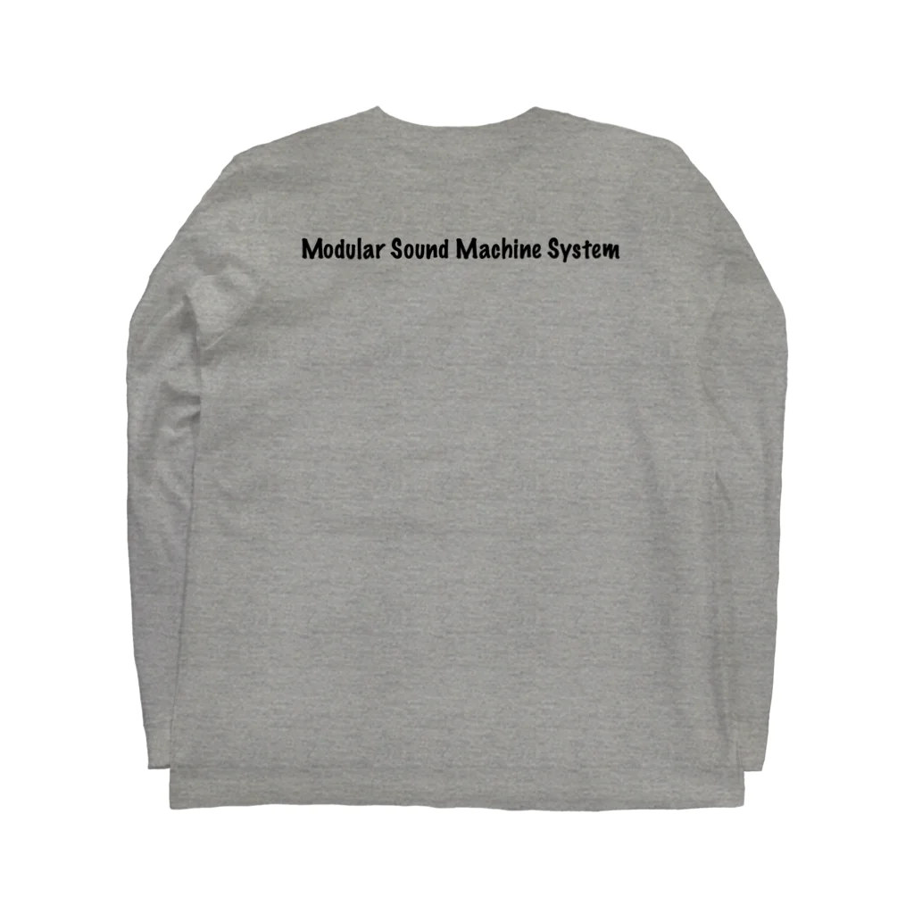 Bush Clover Original のModularSoundMachineSystem Long Sleeve T-Shirt :back