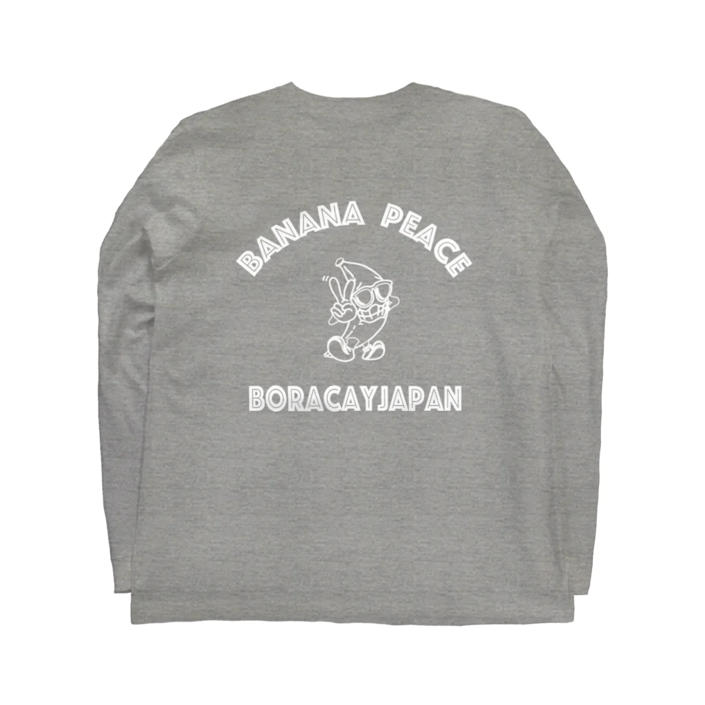 boracayjapan goods storeのBANANA PEACE ロングスリーブTシャツの裏面