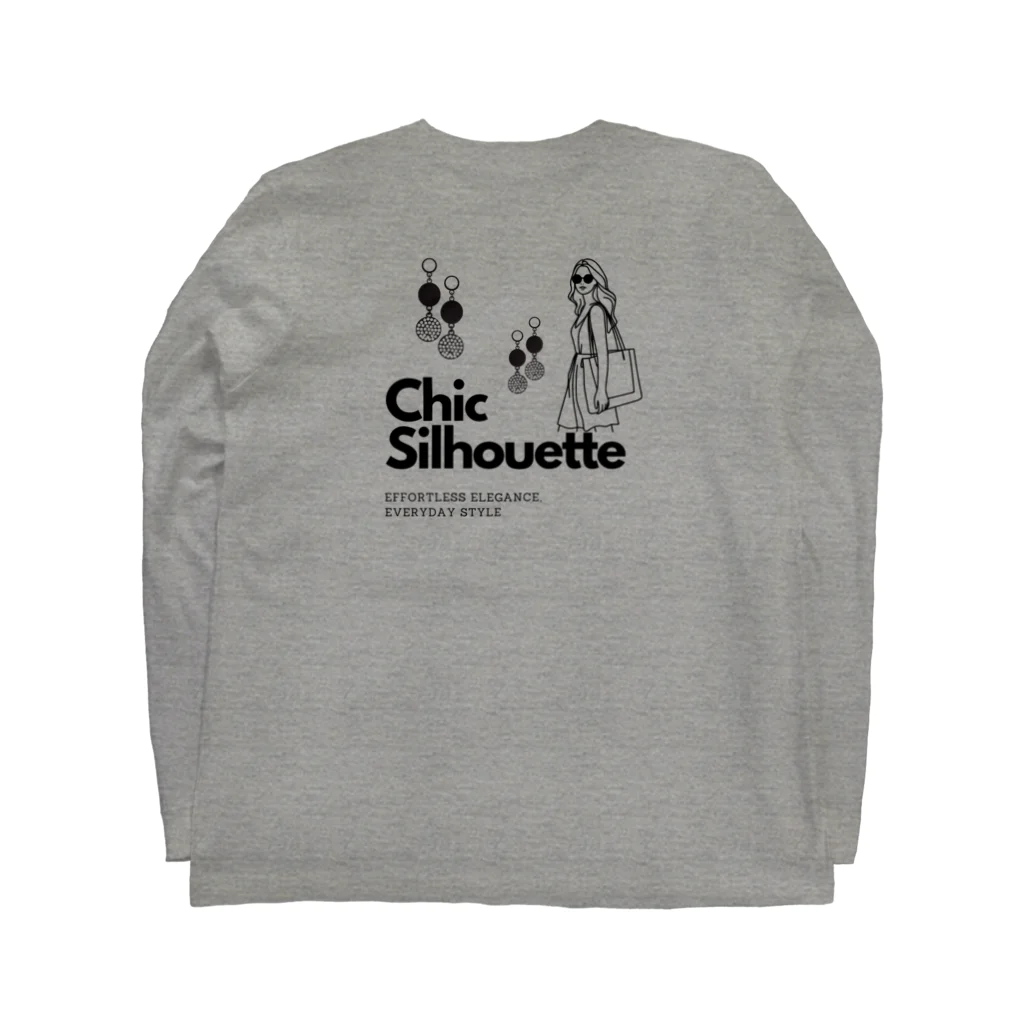CHIBE86のChic Silhouette Long Sleeve T-Shirt :back
