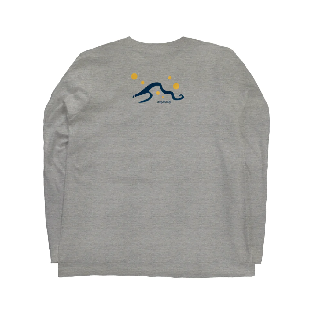 oba:obaの蒼い蛸 Long Sleeve T-Shirt :back