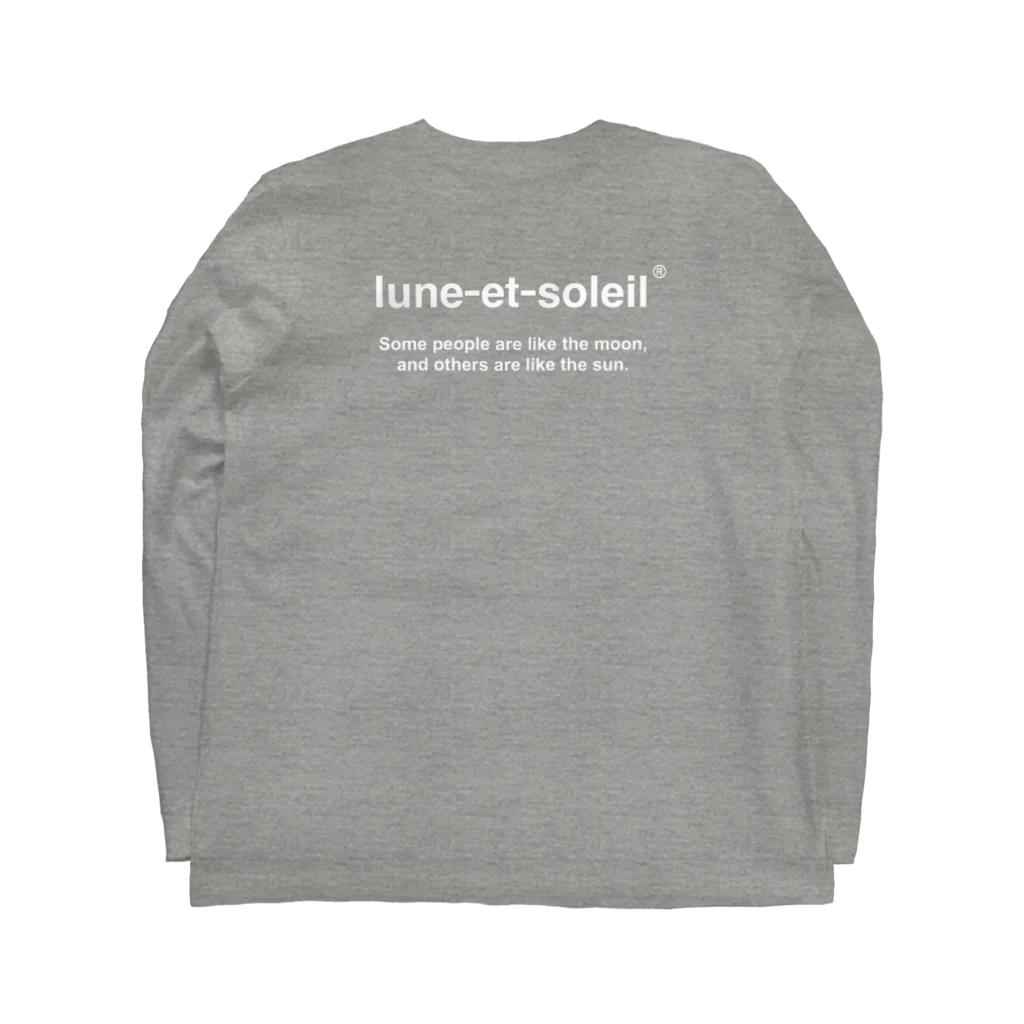 lune-et-soleilのlike the moon like the sun ロングスリーブTシャツの裏面