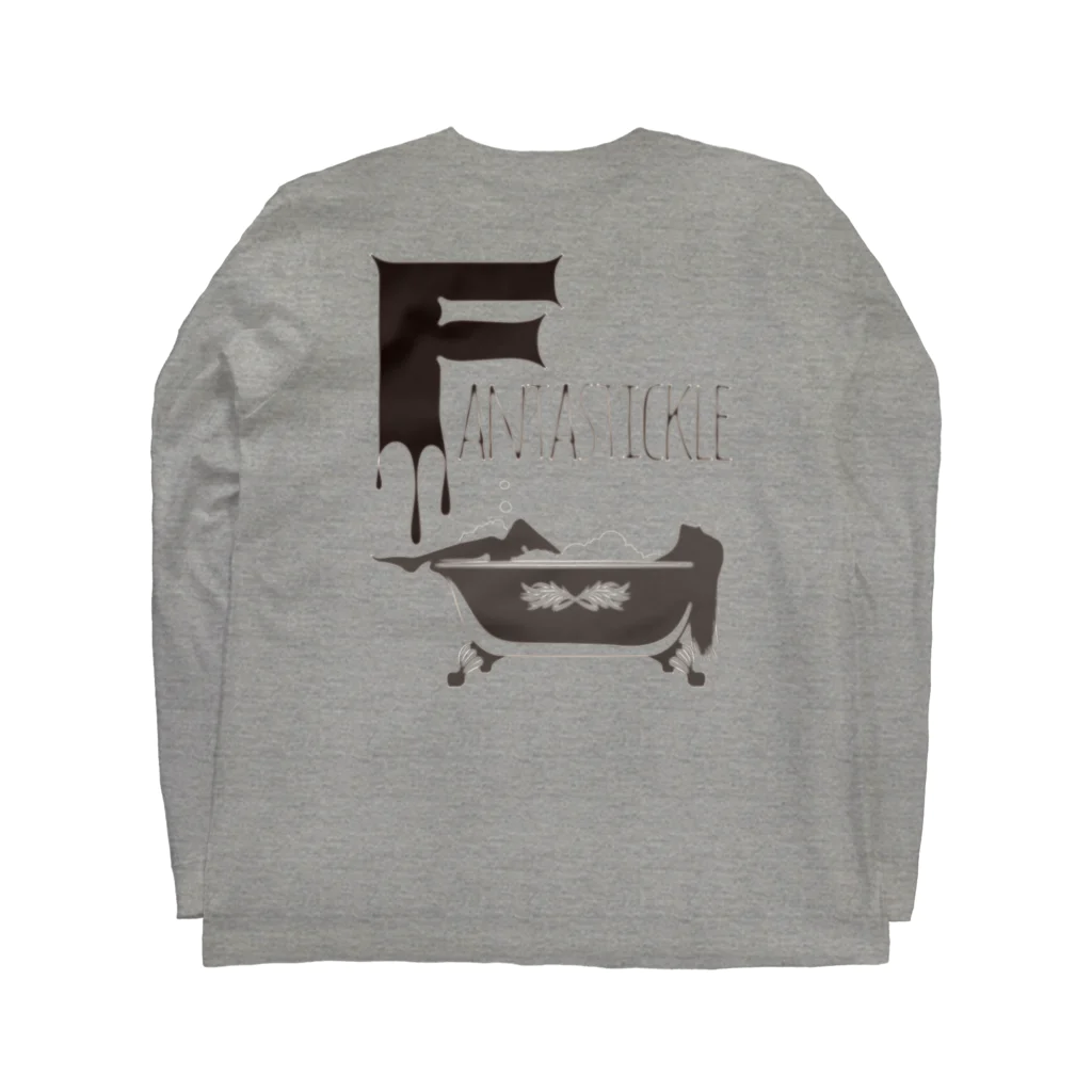 蜜ʕ•ﻌ•✻のFantastickle(ミルクチョコ・フチあり) Long Sleeve T-Shirt :back