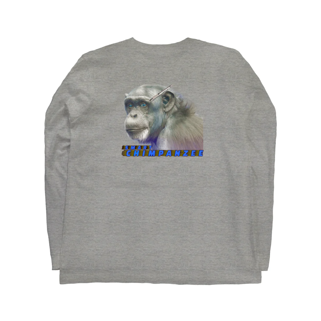 ヒノマルエスビーのSMART CHIMPANZEE  Long Sleeve T-Shirt :back