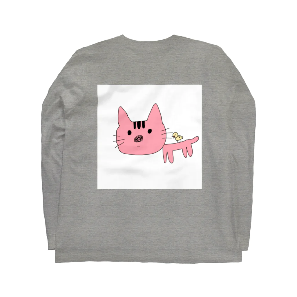 くっきーのレディースキャット Long Sleeve T-Shirt :back