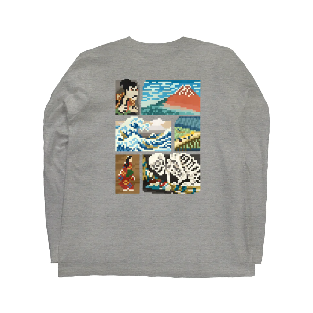 すとろべりーガムFactoryの【バックプリント】 ドット浮世絵 Long Sleeve T-Shirt :back