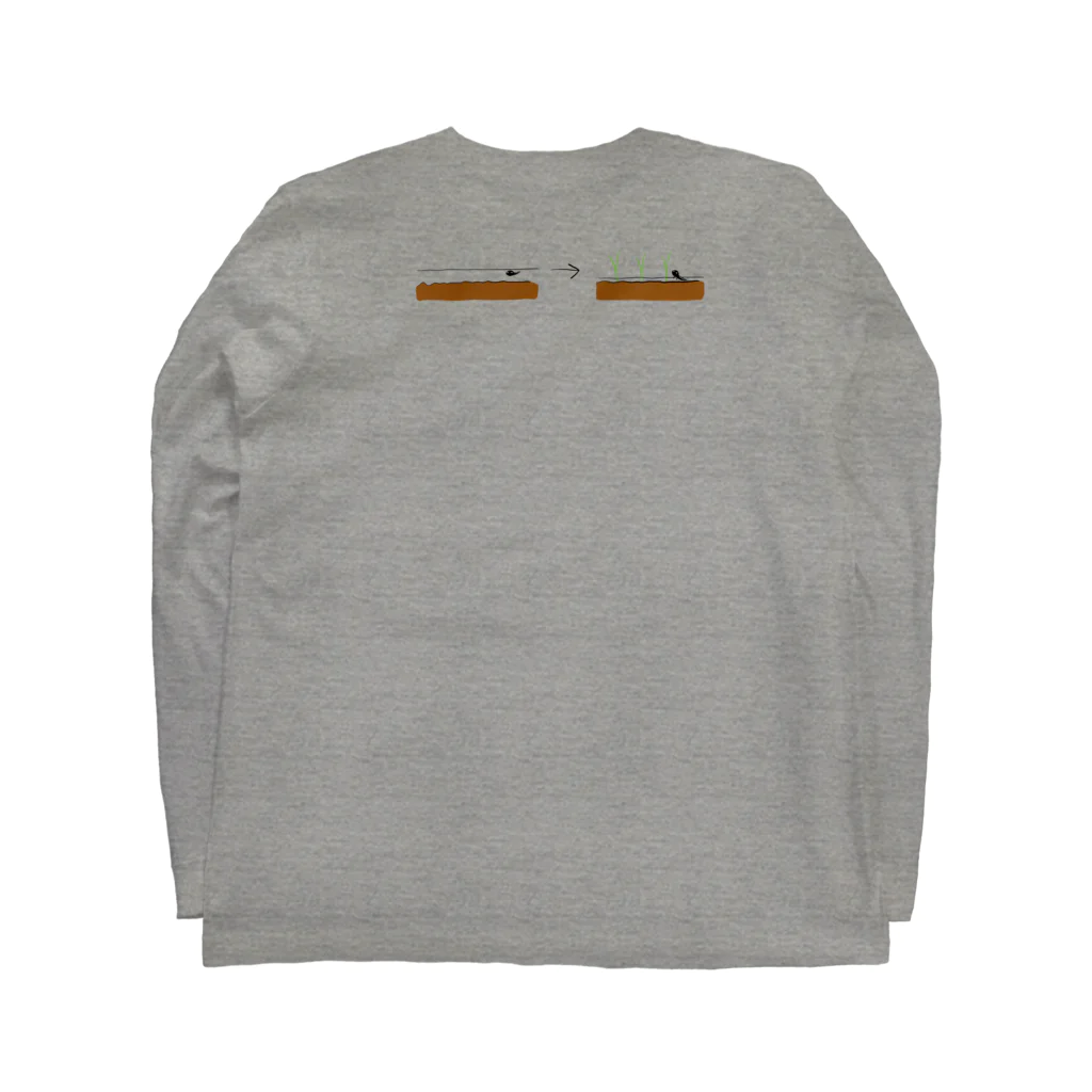 itsumokotsumoの元祖TAUE wo SHIMASU Long Sleeve T-Shirt :back