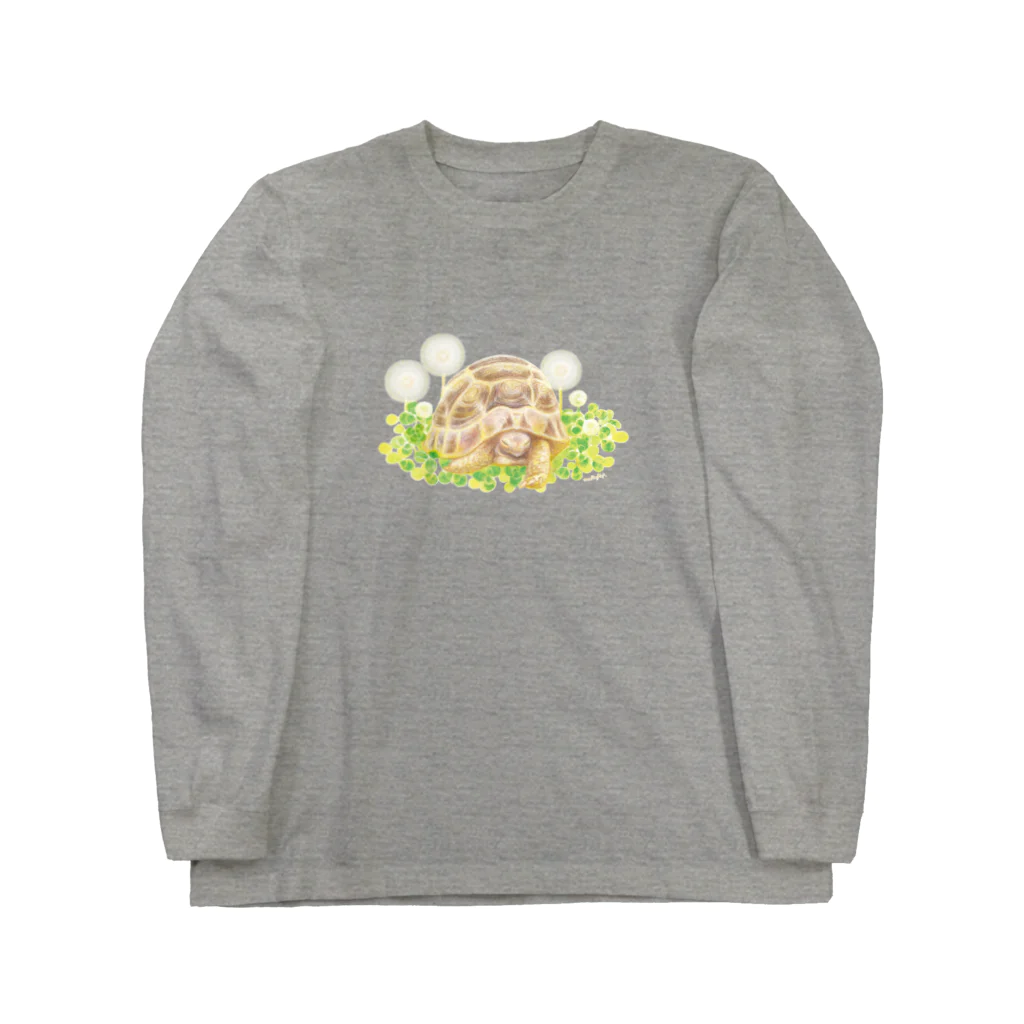 めろんぽっぷのお店だよのうたたね　ギリシャリクガメ Long Sleeve T-Shirt