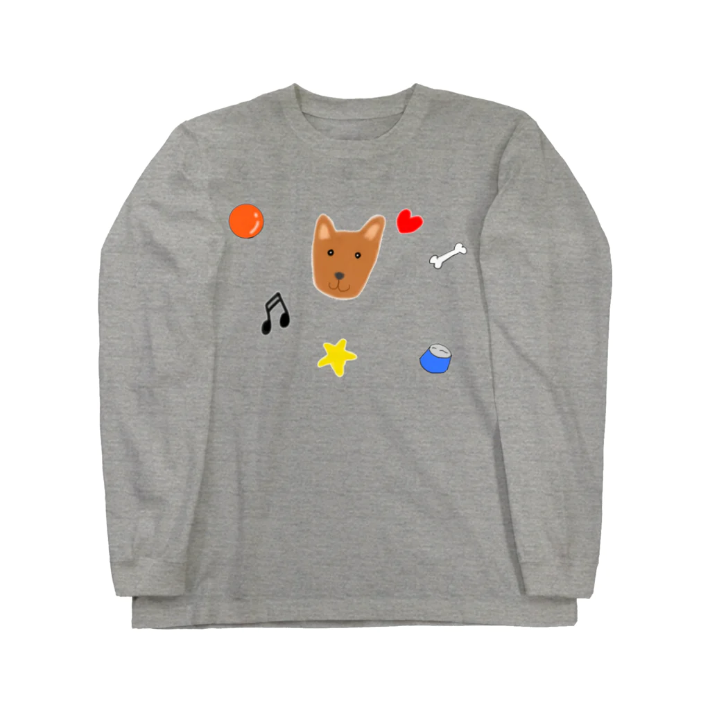 みけにゃんショップのHappy DOG LIFE♪ ロングスリーブTシャツ