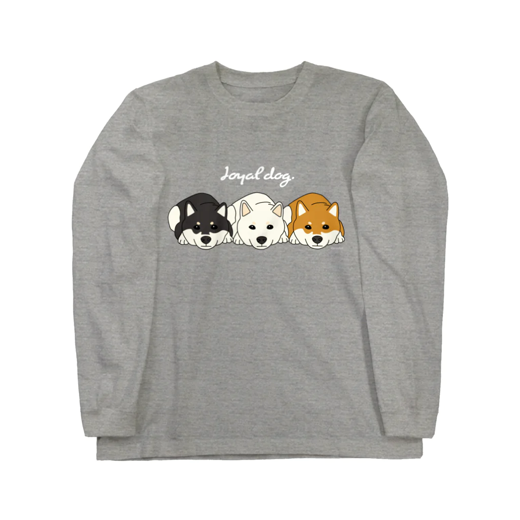 animalista古都のしば犬さん ロングスリーブTシャツ