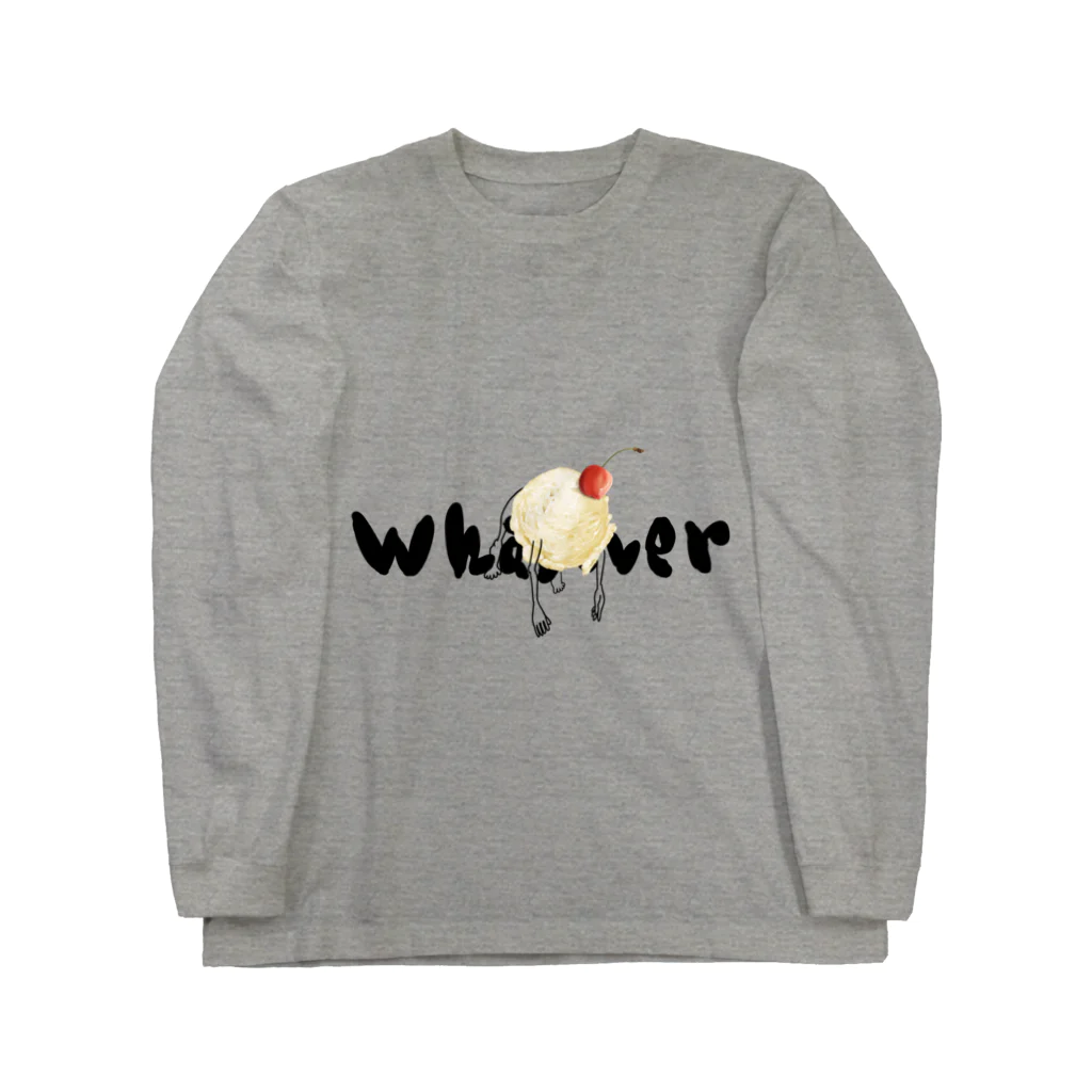 山崎さん家の食卓のWhatever /　アイスクリーム ロングスリーブTシャツ