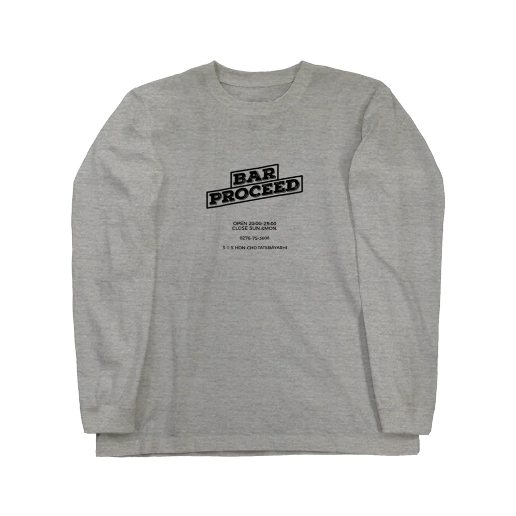 BAR  PROCEED apparel&goodsのPROCEED staff uniform blackLOGO ロングスリーブTシャツ