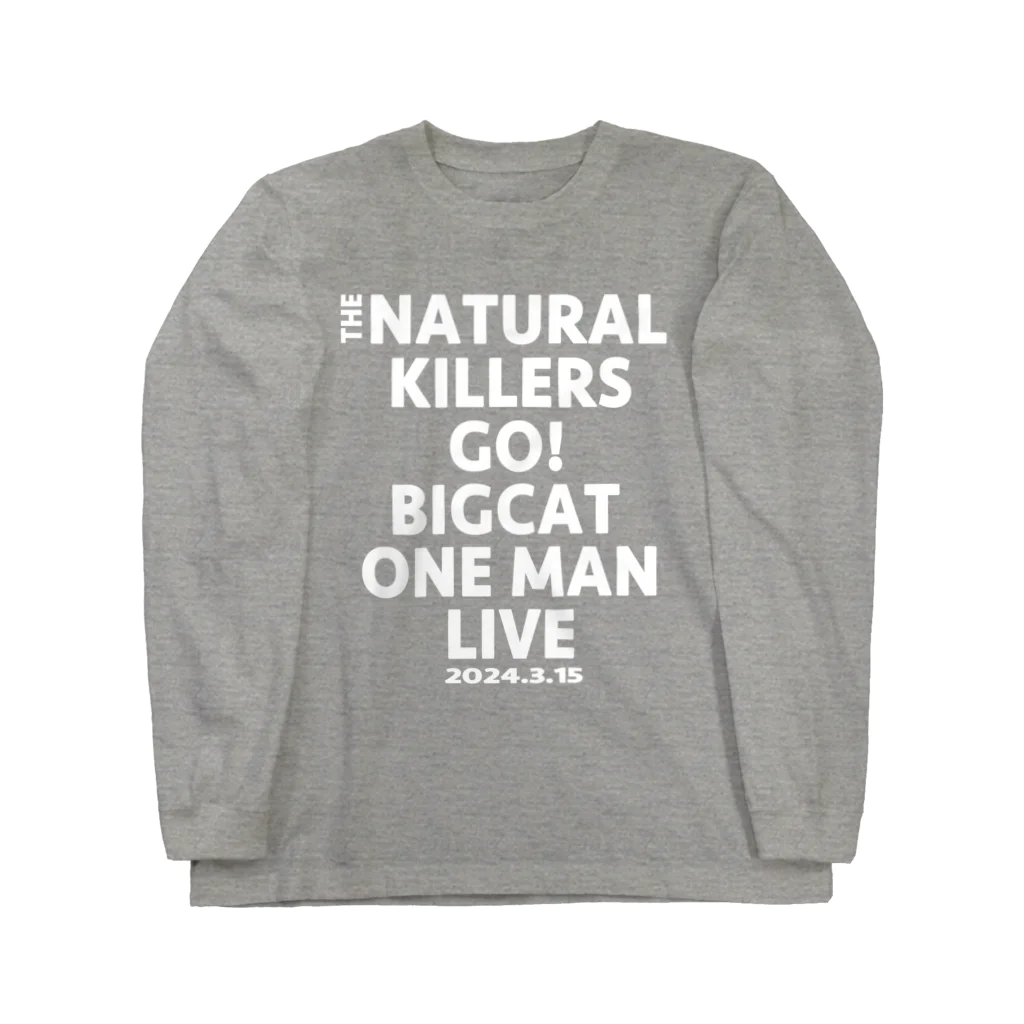 THENATURALKILLERSオンデマンドのBIGCAT応援宣伝グッズ　文字色白 ロングスリーブTシャツ