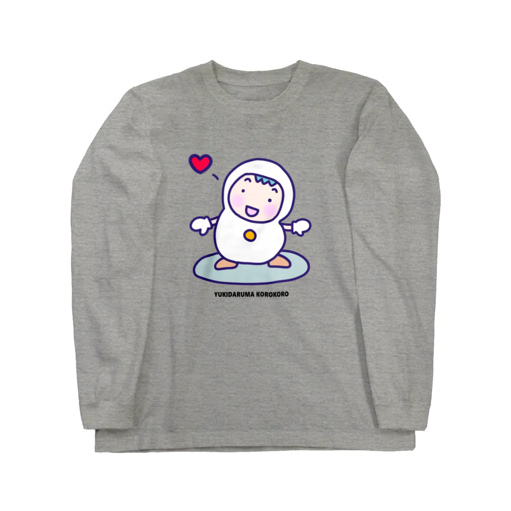 ゆきだるまころころのゆきだるまが大好き＊オレンジ Long Sleeve T-Shirt