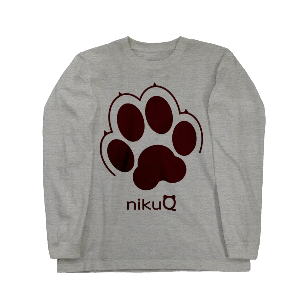 WebArtsの肉球をモチーフにしたオリジナルブランド「nikuQ」（犬タイプ）です ロングスリーブTシャツ