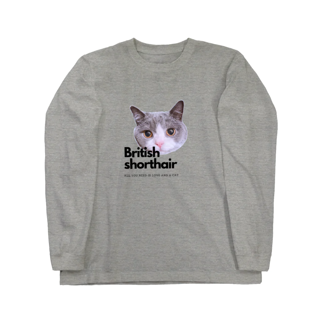 leoncatのBritish Love ロングスリーブTシャツ