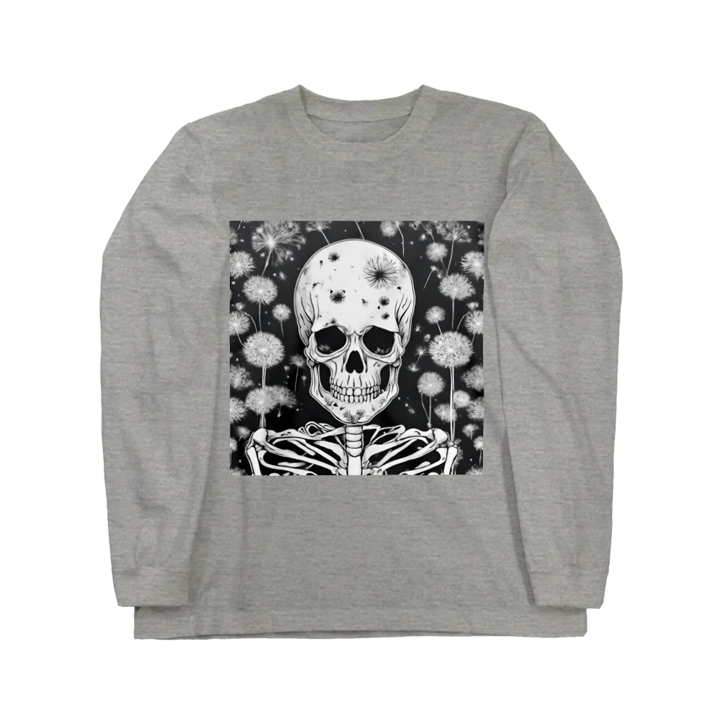 かるるんショップの骸骨紳士シリーズ　微笑 Long Sleeve T-Shirt