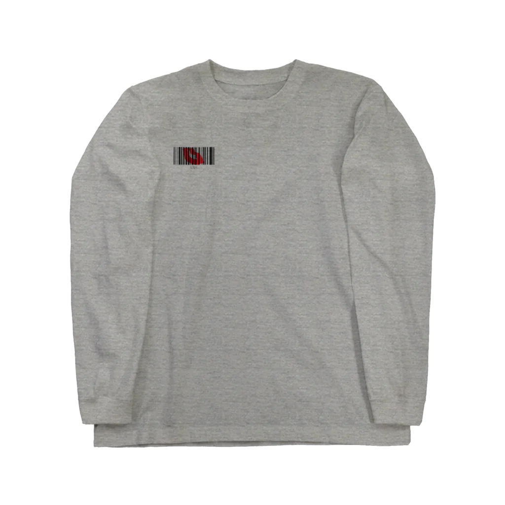 くちびるオリジナルショップのリップバーコード Long Sleeve T-Shirt